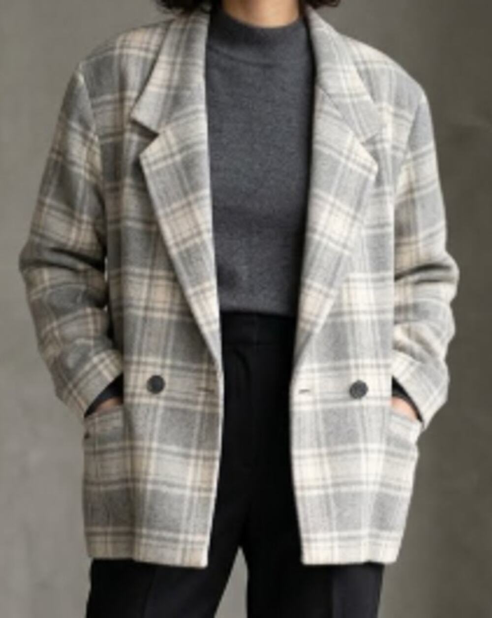 Peabody House Vtg Wool/Mohair/Alpaca Double Breasted Coat sz 12